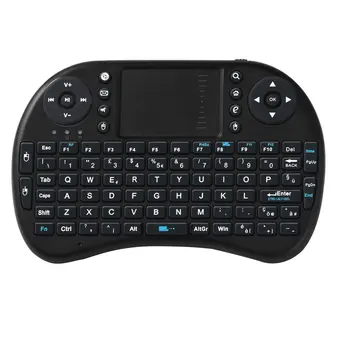 

Mini Black 2.4Ghz Wireless 92 Keys Touchpad Keyboard Ergonomically Handheld Design Easy to Carry and Operate Support Italian