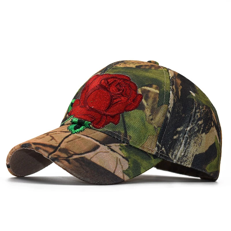 Камуфляжная серия бейсбольная Кепка с вышивкой животных и растений женская