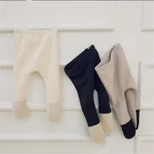 Зимние детские штаны для новорожденных; теплые флисовые брюки для новорожденных; леггинсы; штаны для маленьких девочек и мальчиков; леггинсы; От 0 до 2 лет