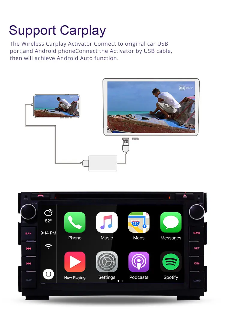 Top TOPBSNA Android 9.0 2 Din Car DVD Player for KIA CEED 2009 2010 2011 2012 VENGA WIFI Multimedia Car radio Stereo Headunit RDS AM 9