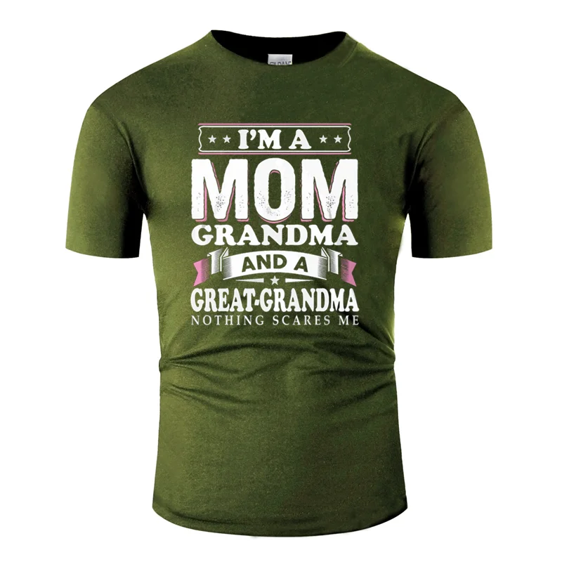 Новинка, футболка с надписью «i'm a mom grandma and a great grandma nothing» г., одежда для мужчин футболка с солнечным светом хлопковая Футболка в стиле хип-хоп с круглым вырезом