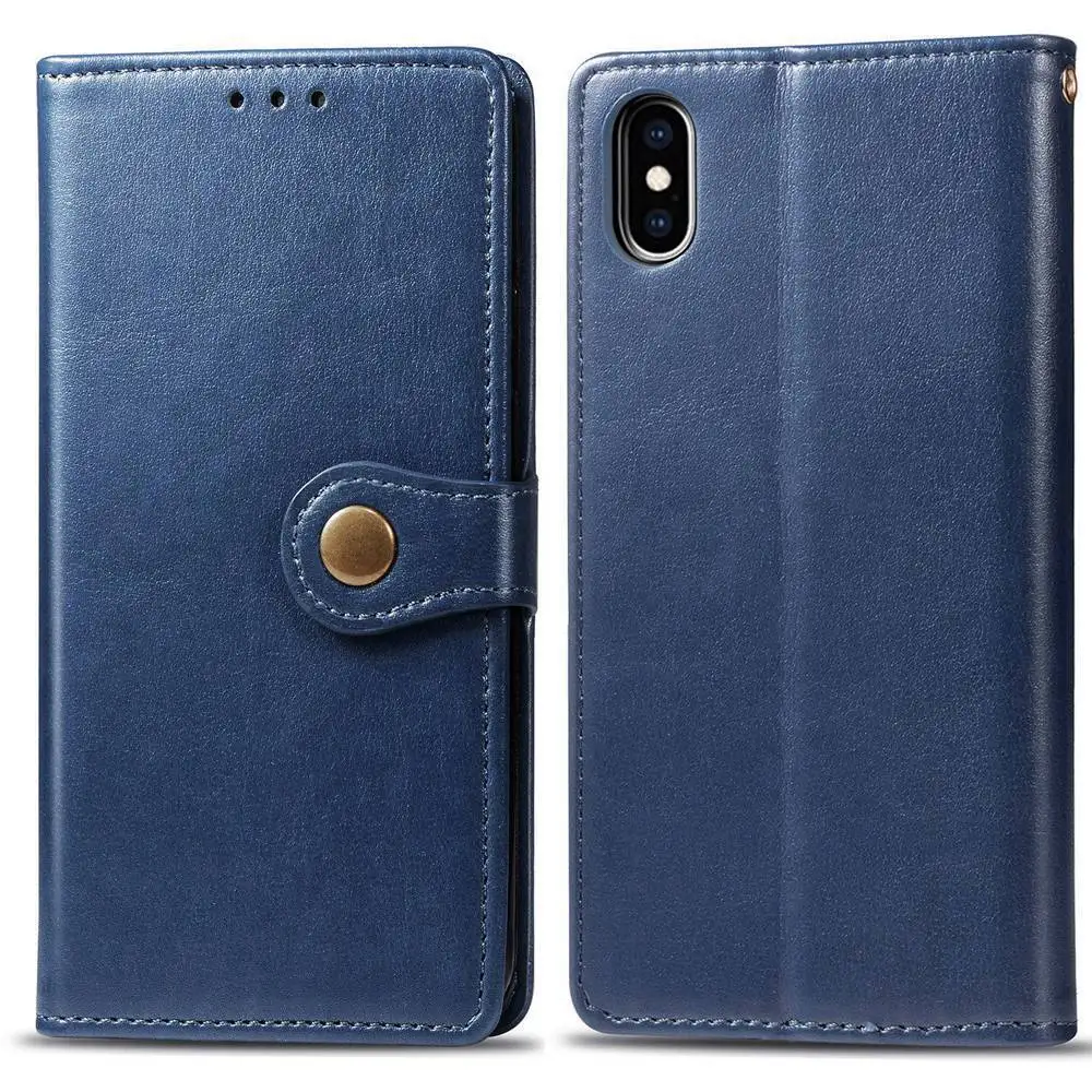 Кожаный флип чехол для телефона iPhone XS Max XR 8 7 Plus кошелек с держателем карт 6 6s X