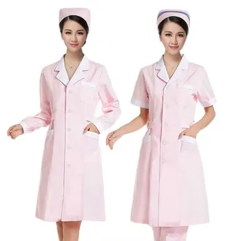 

Doctor's work clothes long-sleeved white coat beauty work clothes nurse clothes experimental clothes students thickening 2020