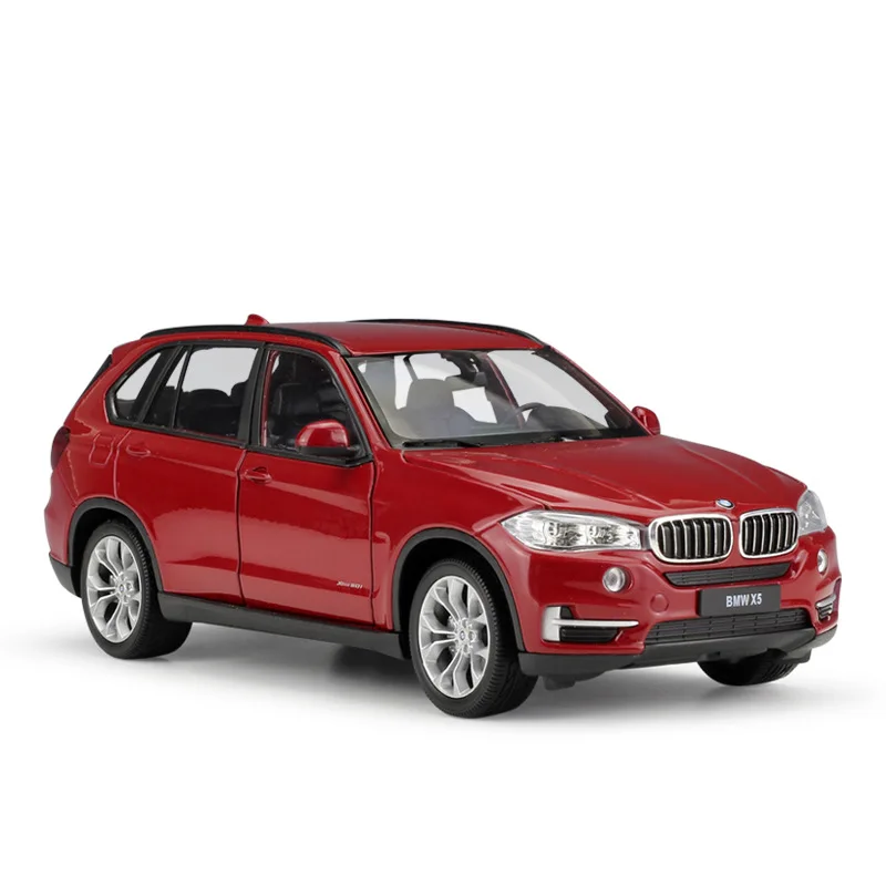 WELLY 1:24 Масштаб литой автомобиль игрушка BMW X5 высокая имитационная модель Классический внедорожник металлический сплав игрушечный автомобиль для детей Коллекция подарков - Цвет: Red