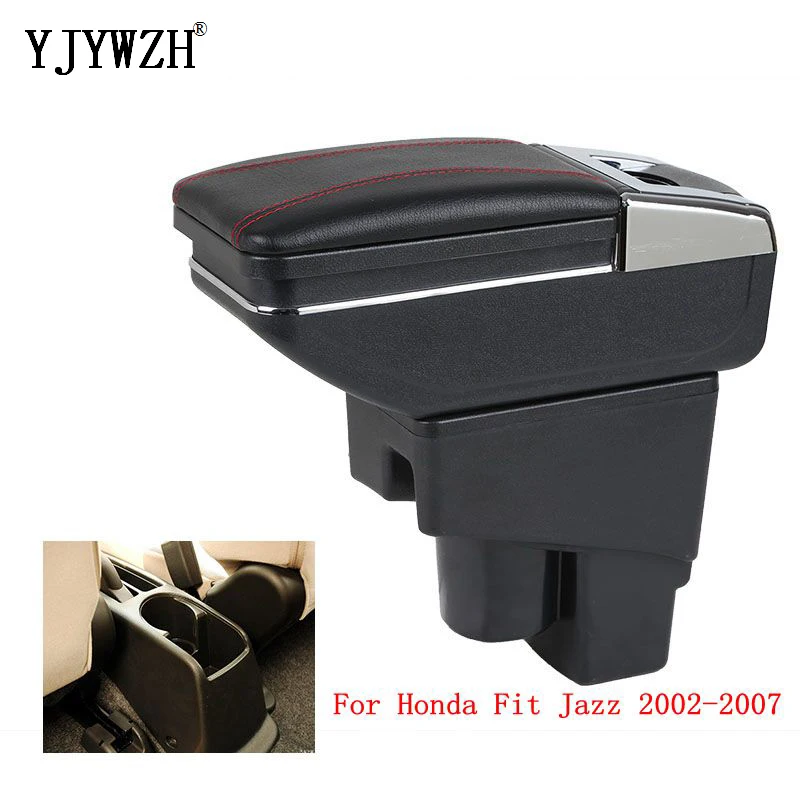 Подлокотник для Honda Fit Jazz 2002 2007 центральный контейнер хранения контента с