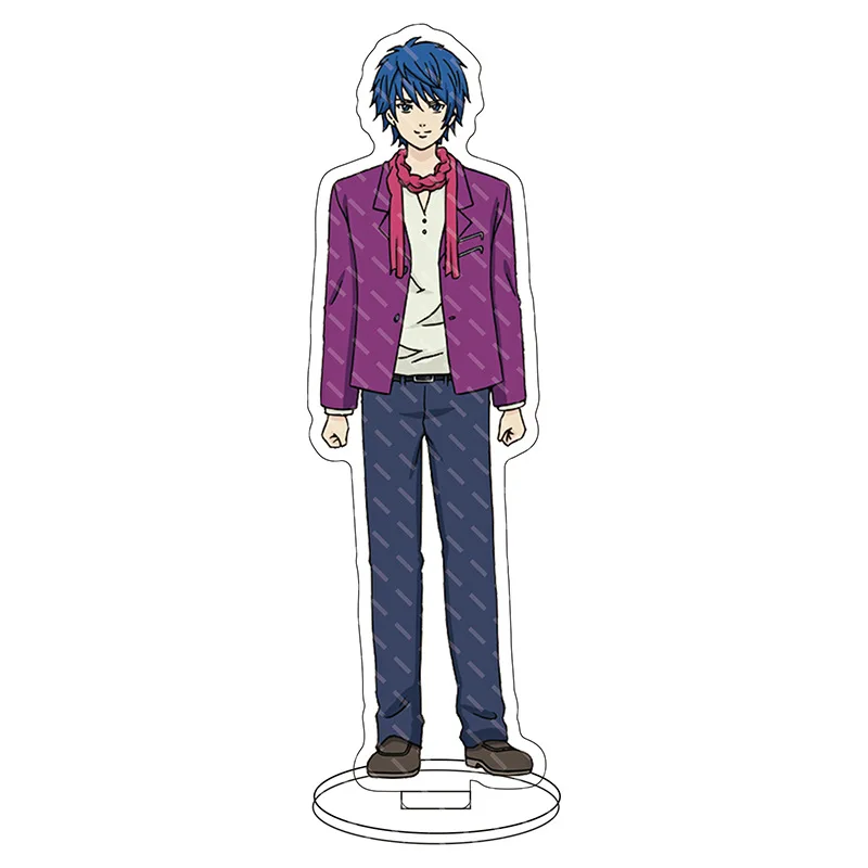 Anime Figure The Disastrous Life of Saiki Kusuo Key Chain Pendant Cosplay Two-sided Keychain Prop Acrylic Stand Model Toy