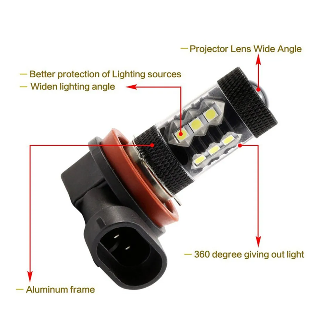 halogen light car 2pcs H11 LED HB4 9006 HB3 9005 Car LED H10 H8 H16 fog Light Bulb H9 12000LM 12V Auto Driving Running Lamp White 6000K cloudy headlights