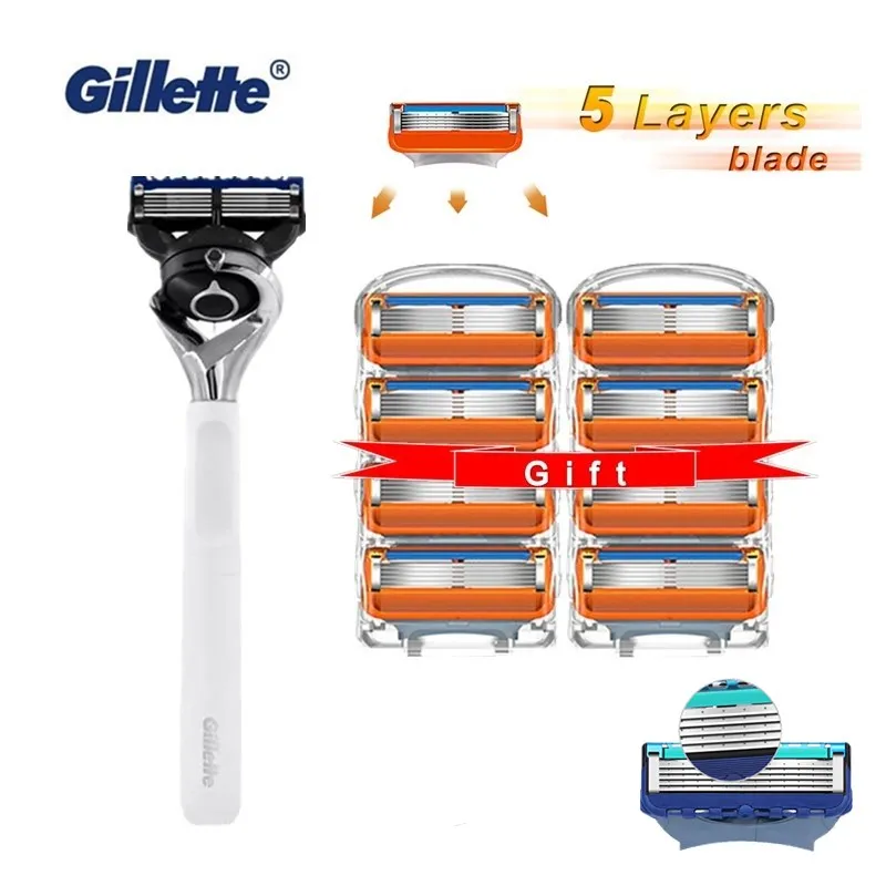 

Gillette Fusion 5 PROGLIDE Razors for Men Cassette for Shaving Shaving Blades Machine for Shaver Metal Razors No Base