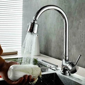 

ZUZZEE Kitchen Basin Faucet Bubbler Water Nozzle Sprayer 2-Gear Adjustable Faucet Connector Sprayer Filter Stainless Steel Tap