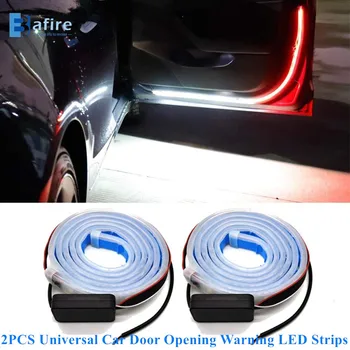 2 Stuks S Anti Kop-staartbotsing Auto Deur Opening Waarschuwing Led Verlichting Strips Welkom Decor Lamp Strip Veiligheid auto Licht Universele