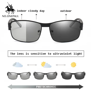 

Men Polarized Driving Chameleon Glasses Male Change Color Sun Glasses Day Night Vision Driver's Eyewear Photochromic Sunglasses