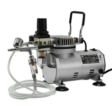 Переносной спрей дозатор распылитель краски воздушная щетка компрессорная установка Аэрограф с компрессором для художественной краски ing ремесло торт