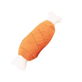 

Puppy Pet Play Chew Toys Funny Chicken Dog Toy Dogs Cats Pets Supplies Cute Chicken Legs Plush Squeaky Toy