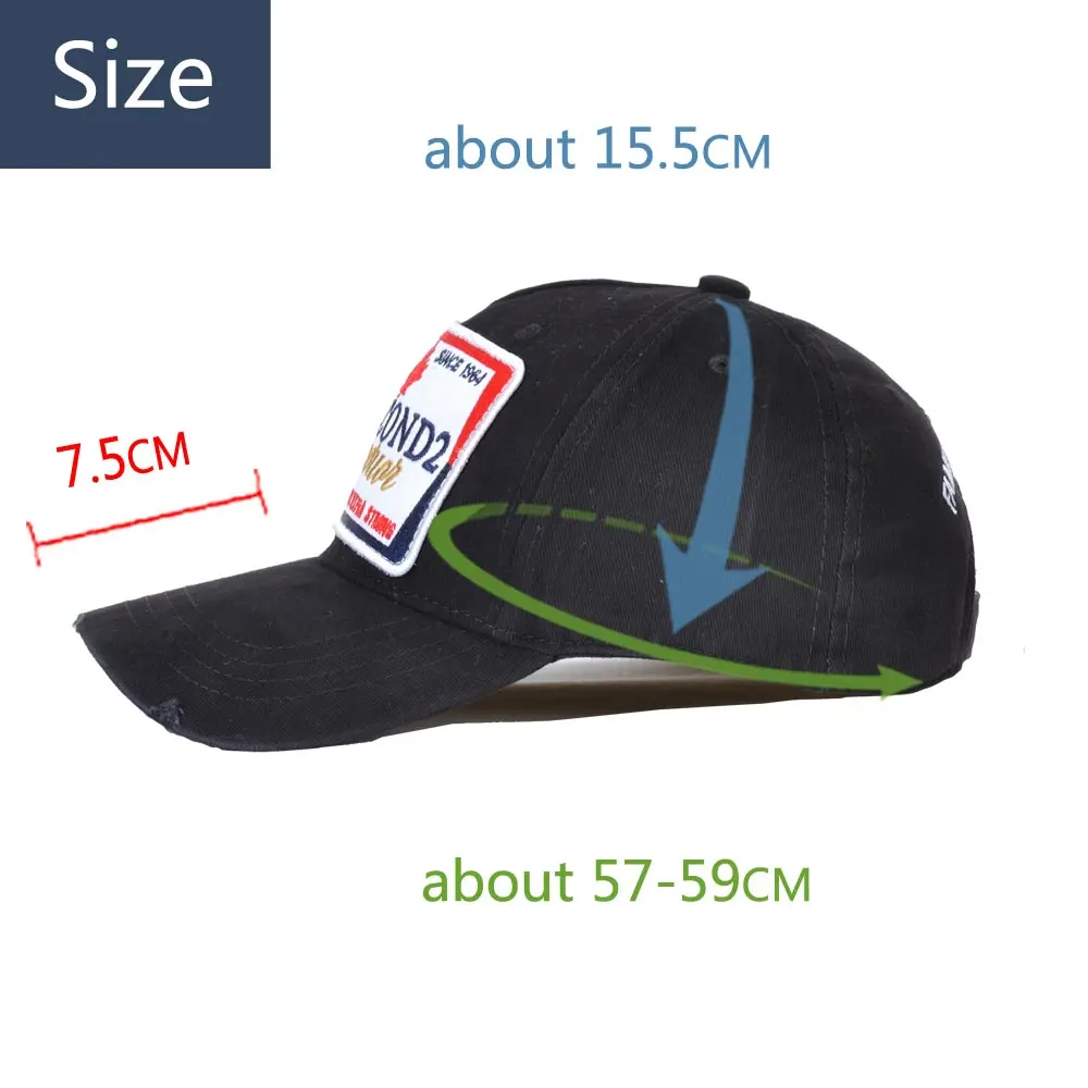 Wholesale Cotton Baseball Cap DSQ2 DEAU&DAM SINCE 1964 Embroidery Baseball Caps Men Snapback Women Hat Maple leaf hat