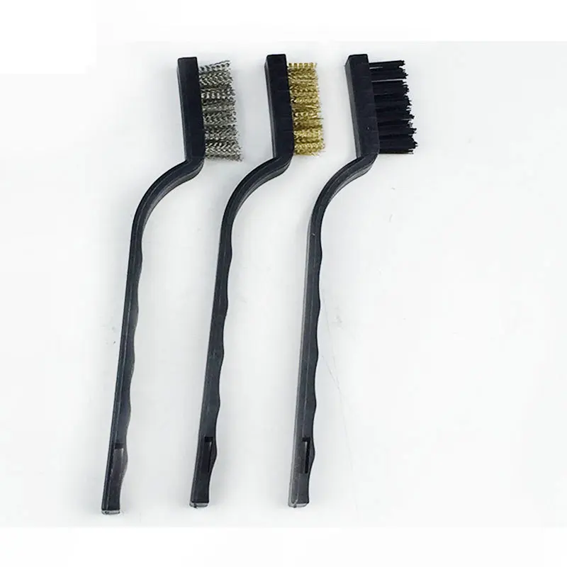 7 inch tactical ar 15 gun accessories 3pcs mini steel stainless wire brush copper wire brush for rifle scope for hunting (5)