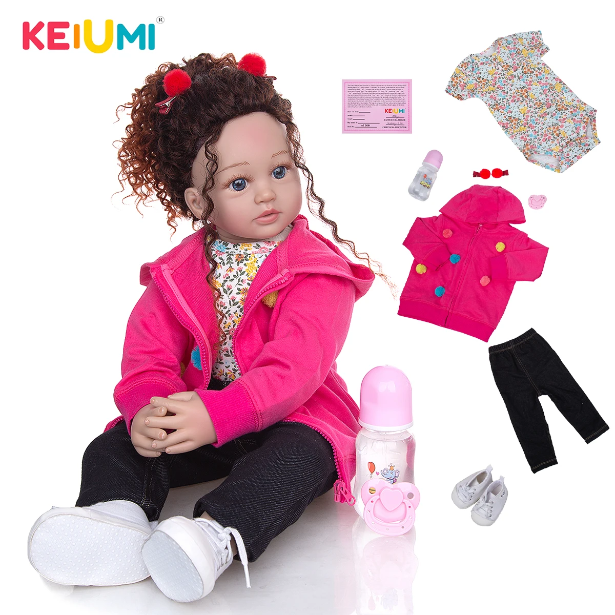 Keiumi Jolie Poupee Bebe Fille De 24 Pouces Corps En Tissu Princesse Jouet Mignon Nouveau Ne Cadeaux Pour La Journee Des Enfants Aliexpress