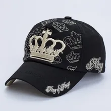 Весенне-летняя корейская модная бейсбольная кепка с вышитой короной, Спортивная Кепка для детей и родителей