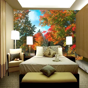 

3DCustomized stereo seamless large wallpaper Living room porch aisle vertical corridor embossed tropical trees 5D wallpaper
