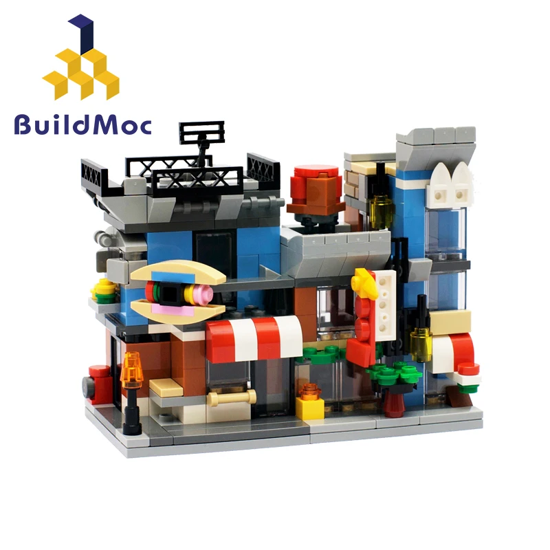 

BuildMOC Creative Streetscape Series Mini Street View Assembled MOC 4808 1317 BlocksMountain Bike Full Suspension