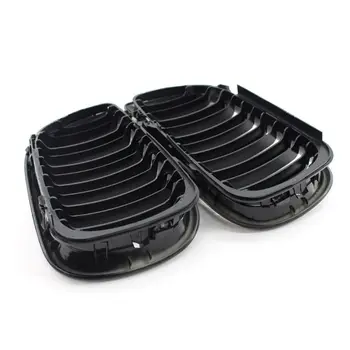 

2Pcs/set Black Grilles Front Kidney Grill for B-MW E46 3 Series 4 Door 02-05 M68B