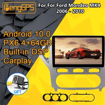 

For Ford Mondeo MK4 Radio Android 2006 - 2010 Car Multimedia Player GPS Navi Head Unit Autoradio Stereo PX6 Cassette Recorder