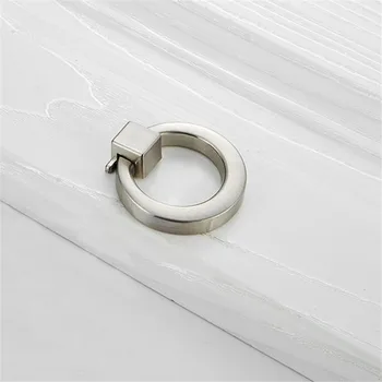 Cupboard Knobs Morden Handle Door Sliding Interior Entrance Gate Lever Dresser Drawer Drop Rings Kitchen Cabinet Pulls Knobs