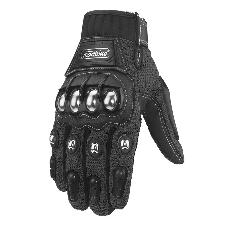 Мотоцикл мото Зимние перчатки для мотокросса Guantes теплые перчатки мотоциклетные перчатки мужские перчатки для мотокросса полный палец езда Black черный - Цвет: Черный