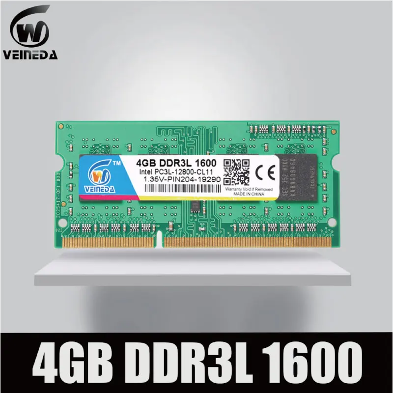 Память VEINEDA Sodimm DDR3L 2 ГБ 4 8 1600 МГц|ddr3l laptop|ddr3l 4gb 1600mhzsodimm ddr3l |