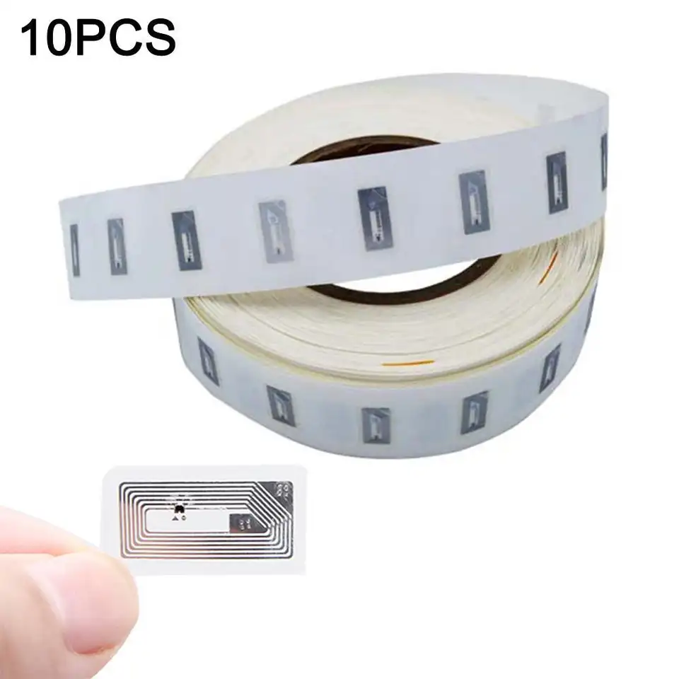 10Pcs NFC Chip Ntag213 Sticker Wet Inlay 2*1cm 13.56MHz 213 Label Tag Nfc Antenna Nfs Label Stickers Wifi Nfc Sticker Nfc image 1