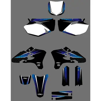 

Full Graphics Decals Stickers Motorcycle Background Custom Number Name 3M For YAMAHA YZ250F YZ450F YZF 250 450 2003 2004 2005