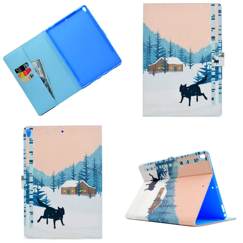 Чехол для планшета, для iPad Pro 10,5 чехол, подставка, флип-держатель для карт, из искусственной кожи, умный чехол, для iPad Pro 10,5, защитная оболочка+ ручка
