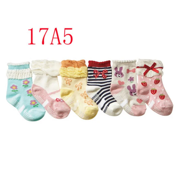 

New Style CHILDREN'S Socks Pure Cotton Spring And Autumn Cute Men And Women BABY'S Socks Cartoon Baby Socks Anti-slip Floor Sock