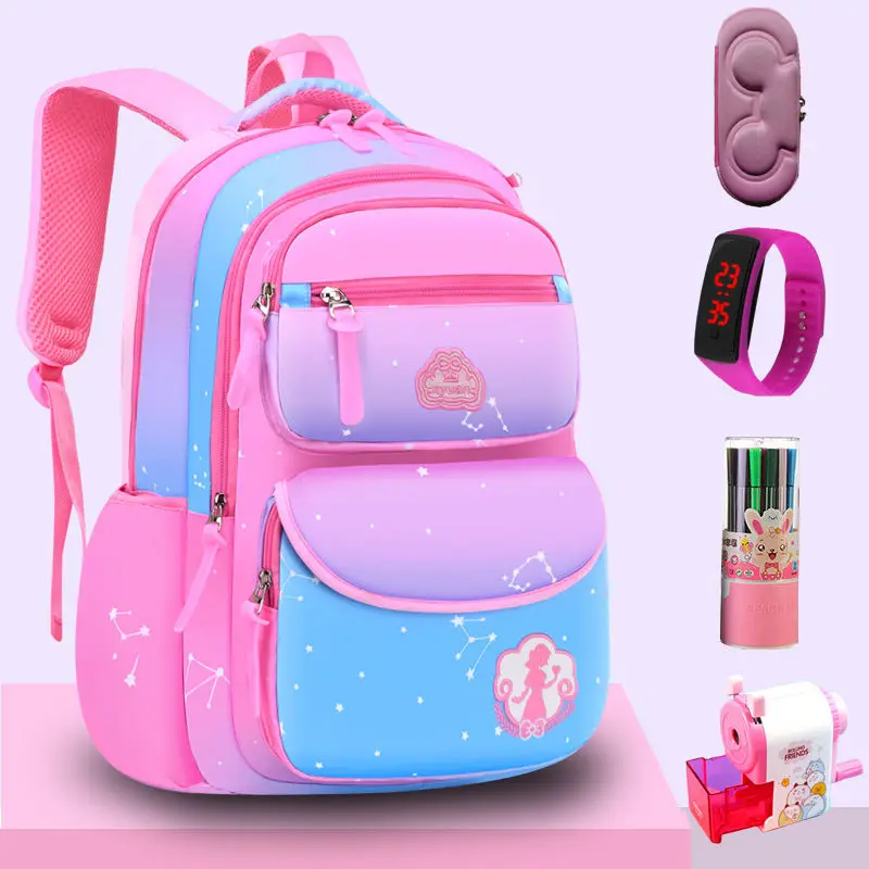 Disney Alice Big Capacity Lightweight School Bacpack Bag for Children 6