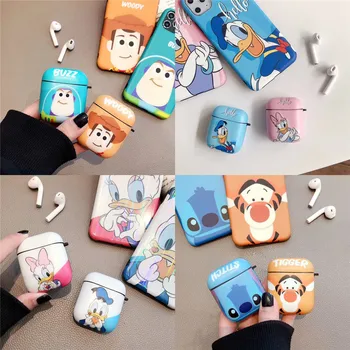 

Toy Story woody buzz Wireless Bluetooth Silicone Earphone Case For Apple AirPods 1 2 Donald Duck Daisy Charging Headphones Cases