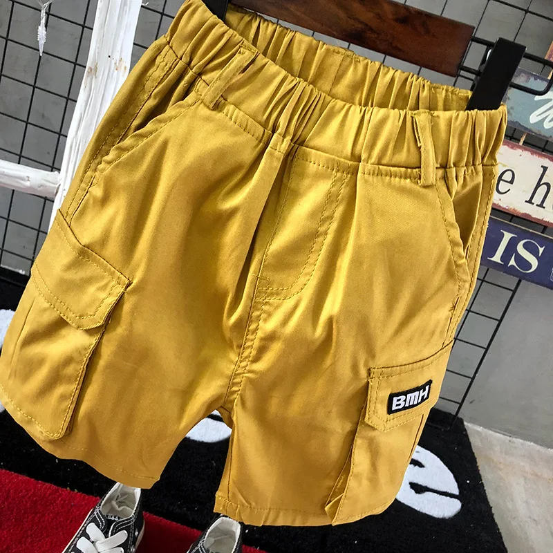 New Style Boys' Cropped Pants Summer Children Loose-Fit Pants Children Thin Bib Overall Korean-style Fashion