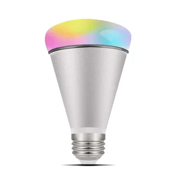 

E26 E27 12W RGB Smart Light Bulb Warm White Cold White Dimmable LED Bulbs,Work with Alexa and Google Assistant