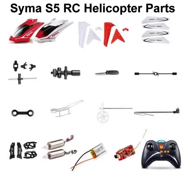 Полный комплект аксессуаров Syma S5 для радиоуправляемого вертолета головные