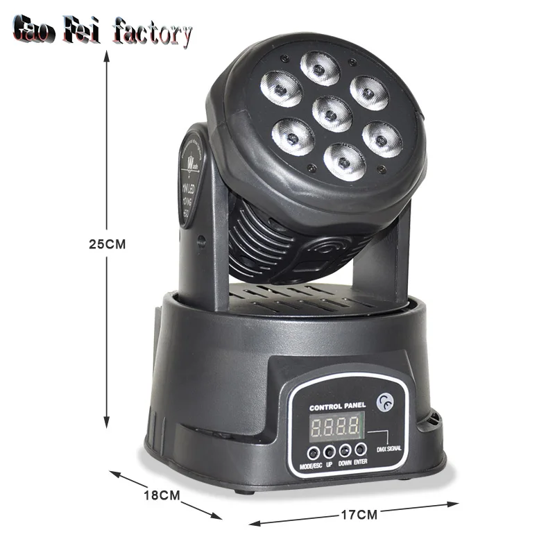 US $55.10 Mini Dj Lyre Wash 4In1 RGBW Led Moving Head Light Quad Dmx 14Chs Stage Party Lighting For Indoor Club Party Show