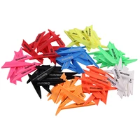 Bicaster 50pcs Archery Arrow Plastic Fletch 1.75" Vanes Flectchings 8 Colors for Choice 2