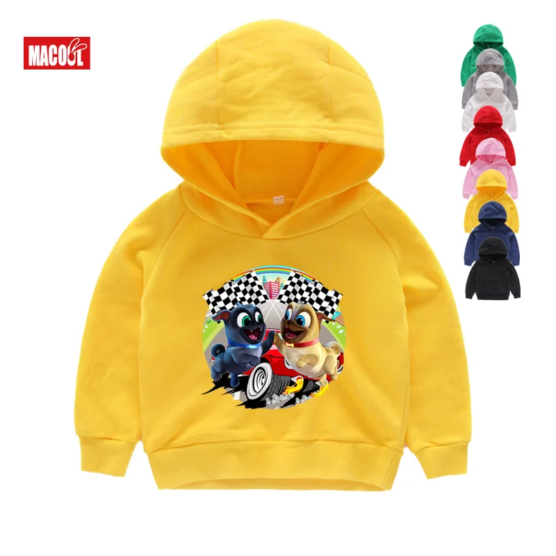 Hoodies Толстовки, свитшоты мультяшный щенок, друзья, толстовки с капюшоном для мальчиков и девочек, одежда детские черные забавные толстовки детская одежда От 2 до 8 лет - Цвет: Hoodies