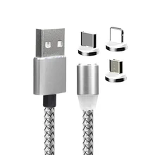 Магнитный usb-кабель PCER для быстрой зарядки, кабель USB type C, Магнитный зарядный кабель Micro usb для зарядки и передачи данных, кабель USB для мобильного телефона