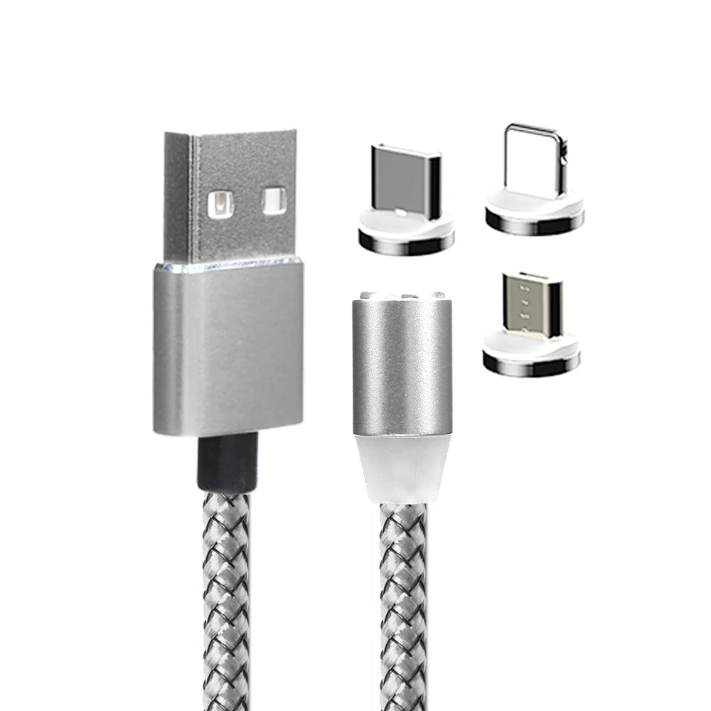 Магнитный usb-кабель PCER для быстрой зарядки кабель USB type C зарядный Micro usb и передачи