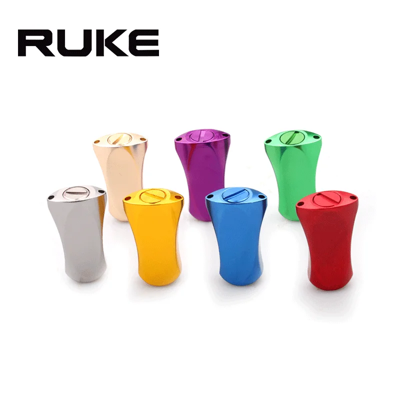 Ruke 1pc FIshing Reel Alloy Knob For Bait Casting Fishing Reel Metal Material Include 2pcs Bearing And 4pcs Washer DIY Accessory
