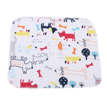

2020 Baby Small Square Feeding Towel Cotton Fixed Color Cartoon Saliva Towels Animal Super Soft Child Supplies