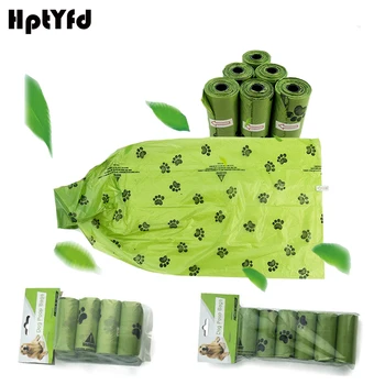 

HptYfd Pet Poop Bags Green Eco-Friendly Dog Waste Bag for Dogs Cats Outdoor Cleaning Garbage Bags Portable Pet Accesories