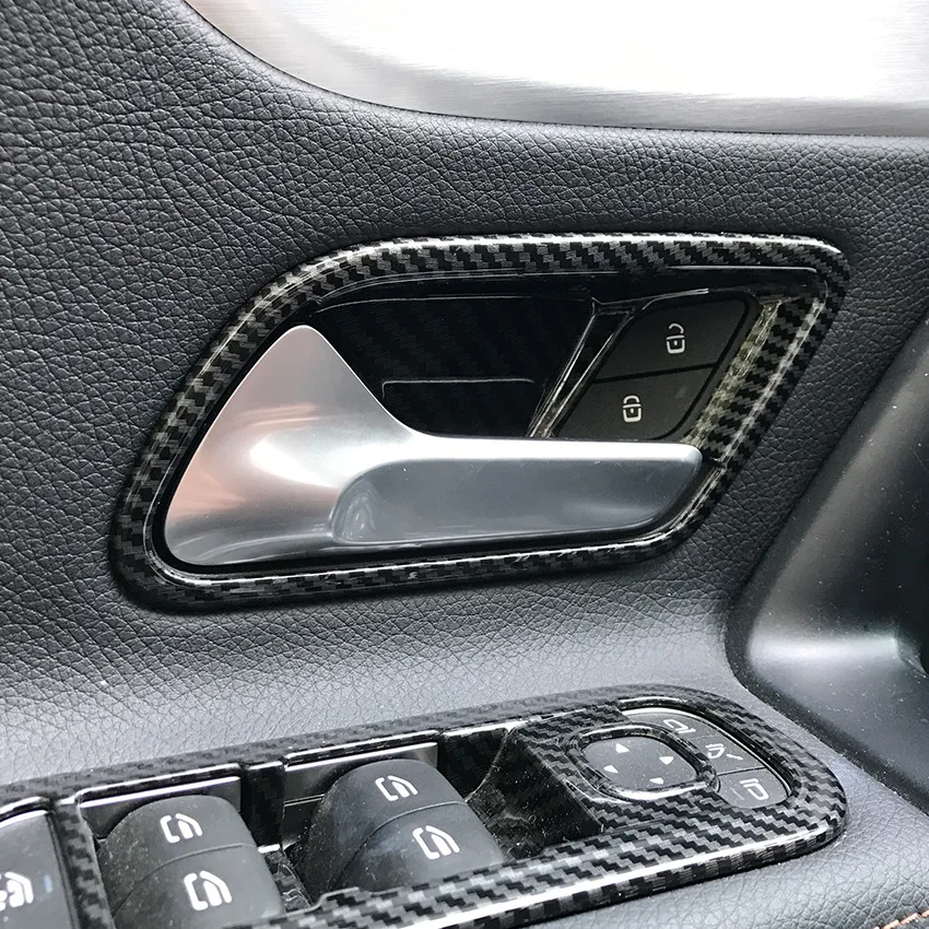 Наклейки на дверные ручки для Mercedes Benz A CLA Class W177 C118 A180 A200 A220 CLA200|Лепнина интерьера| |
