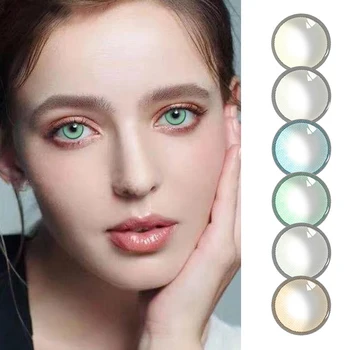 

2pcs/pair Aurora series Color Yearly Color Cosmetic Contact Lens Soft Contact Lens Enlarge Pupil Contact Lenses Eye Color 4 Styl