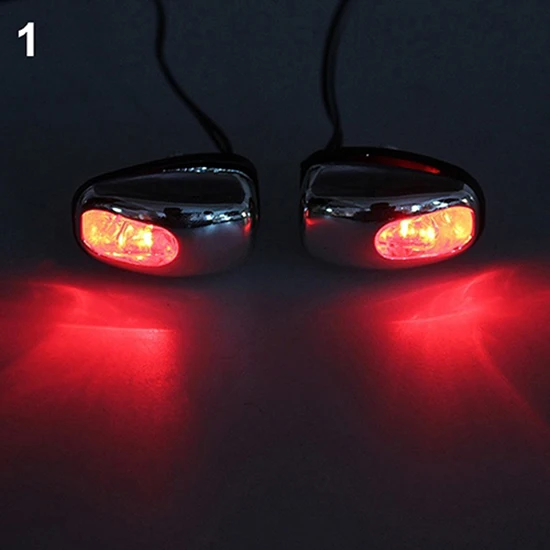 Auto LED Light Windshield Windscreen Jet Spray Nozzle Wiper Washer Lamp 1 Pair Car Light Accessories led car lights led lights led car headlights