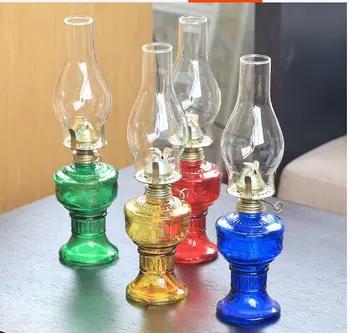 

H32cm Nostalgia Classic Kerosene Lamp Decoration Props Lantern Oil Lights Vintage Night Lights Lamp