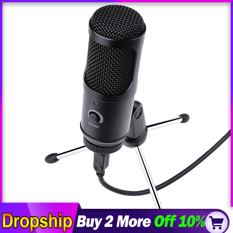 Microfone profissional usb condensador microfones para computador portátil mac gravação de computador estúdio streaming jogos karaoke vídeos pc